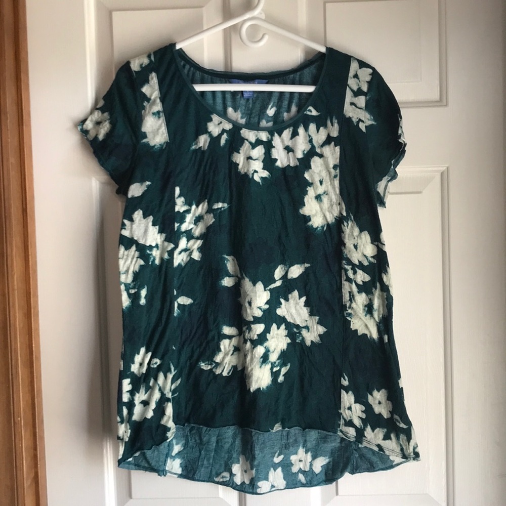Green floral Vera top